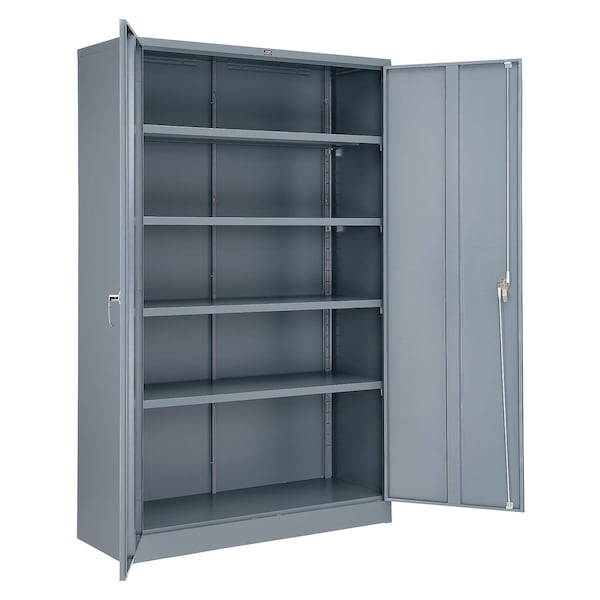 Global Industrial Industrial Storage Cabinet, 78 in H, 48 in W, Gray 493313GY - main